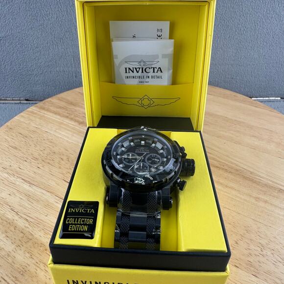 Invicta Coalition Forces Night Hawk Men's Watch - 52mm Black New With Tags & Box - Picture 2 of 7